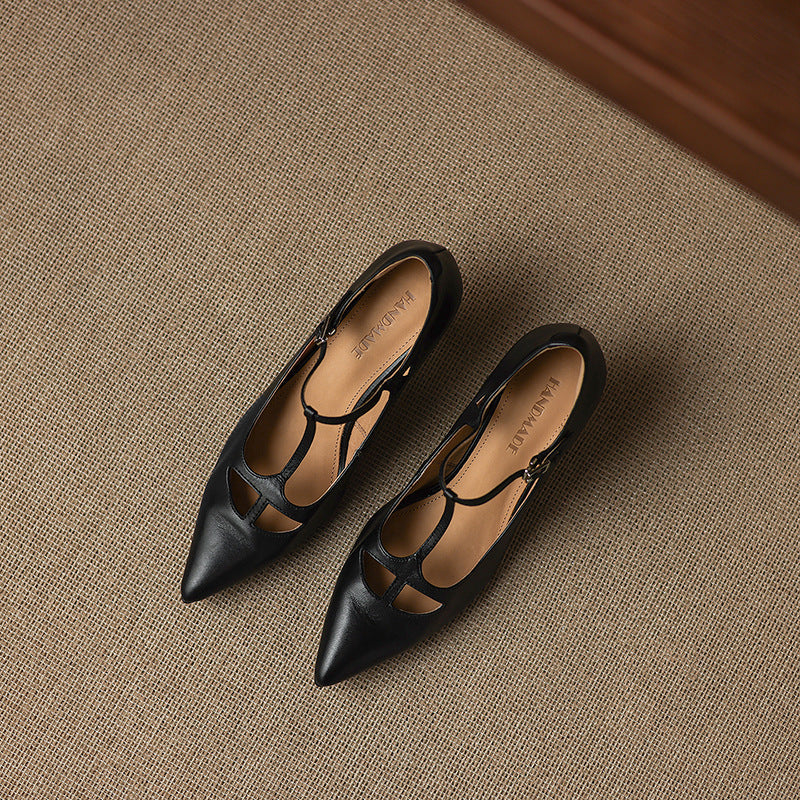 Authentic Real Leather High Heels
