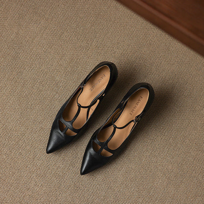 Authentic Real Leather High Heels