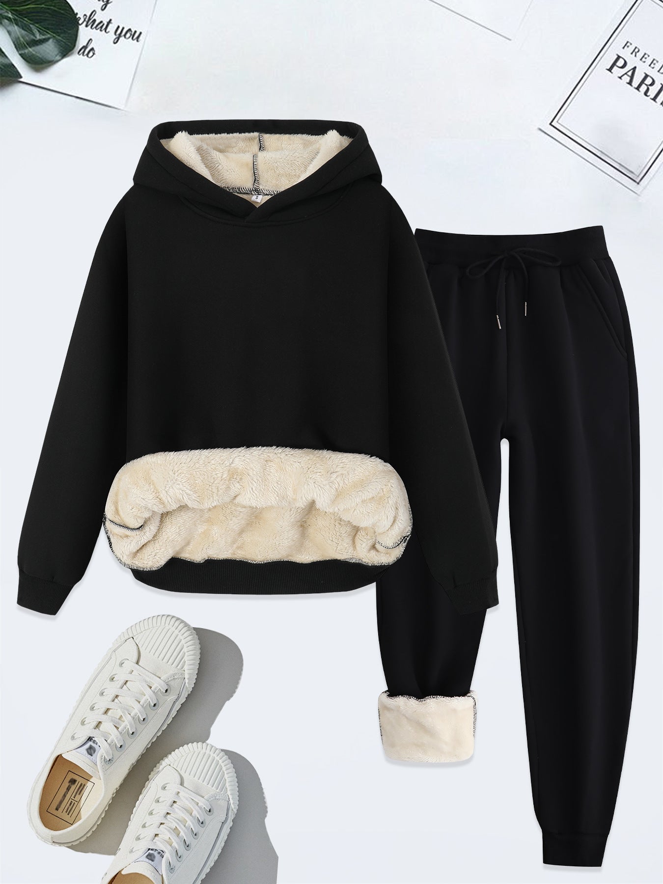 Soft Fleece Hoodie and Sweatpant Set - OutfitLondon