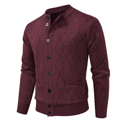 Fashionable Geometric Cardigan Sweater