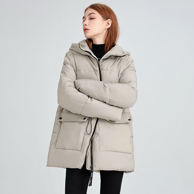 Warm Lightweight Zip Up Puffer Coat