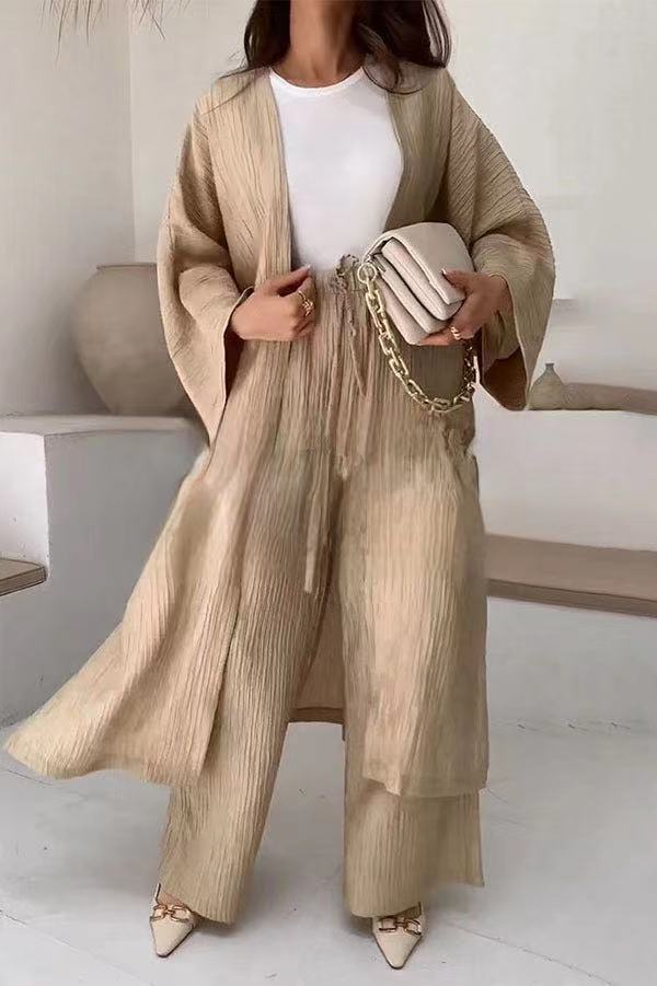 Elegant Fringed Kimono Dress - OutfitLondon
