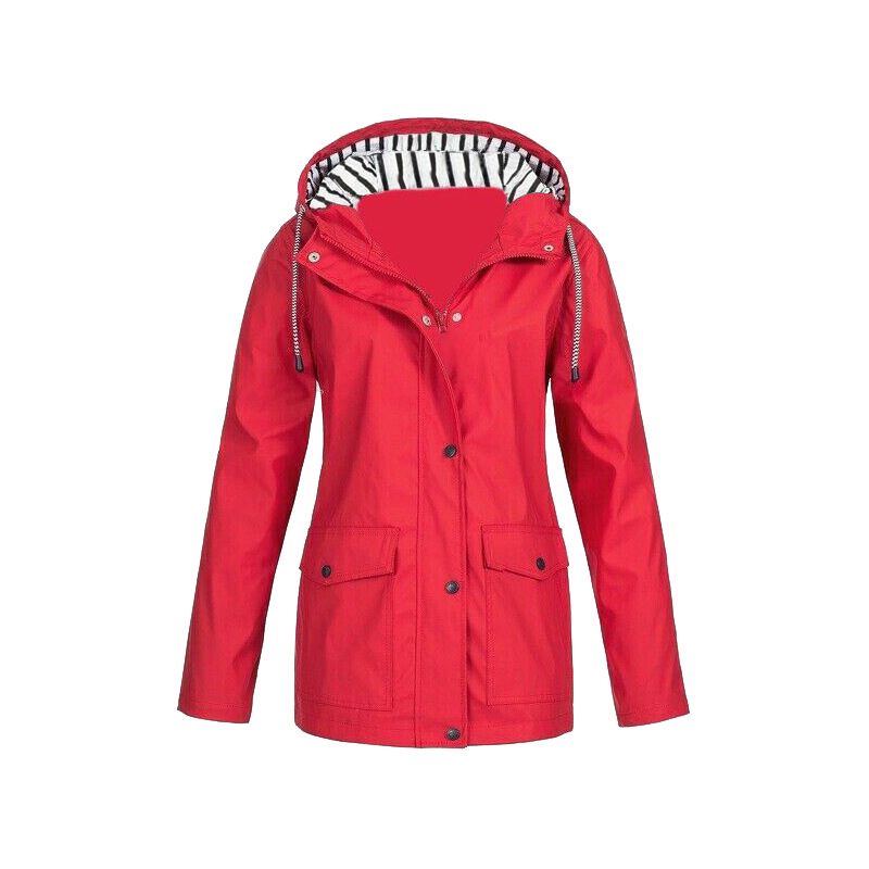 Waterproof Hooded Rain Jacket for Women