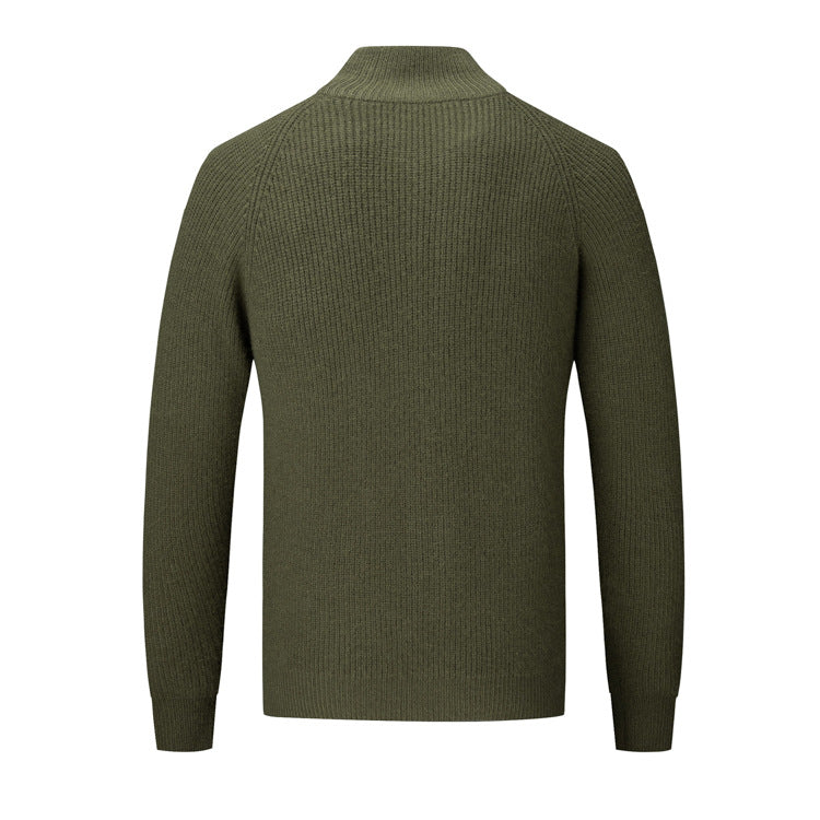 Cozy Crew Neck Knitted Cardigan Sweater