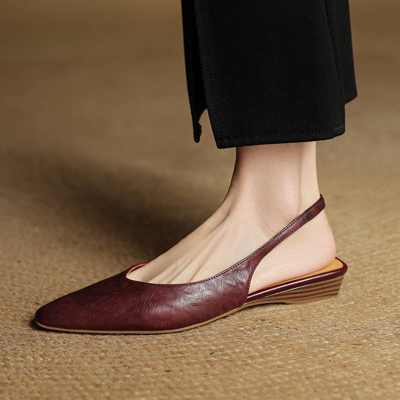 Authentic Leather Mule Shoes