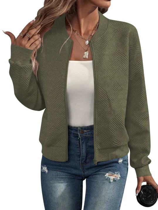 Ladies Quilted Zip Up Jacket