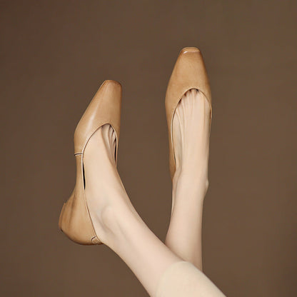 Real Leather Ballet Shoes