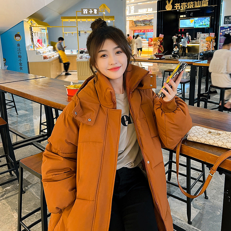 Warm Waterproof Puffer Coat with Hood