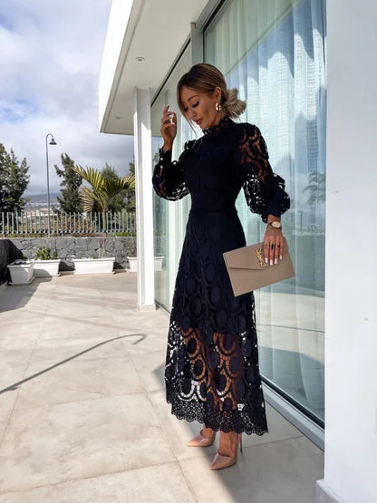 Elegant Lace Fit Bodycon Dress for Women
