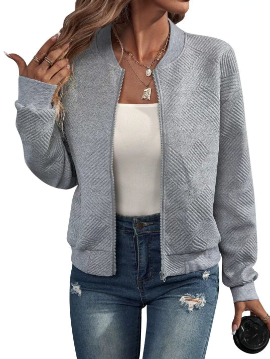 Ladies Quilted Zip Up Jacket
