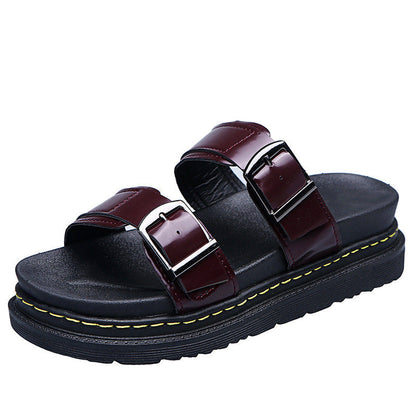 Comfy Buckle Strap Summer Sandals