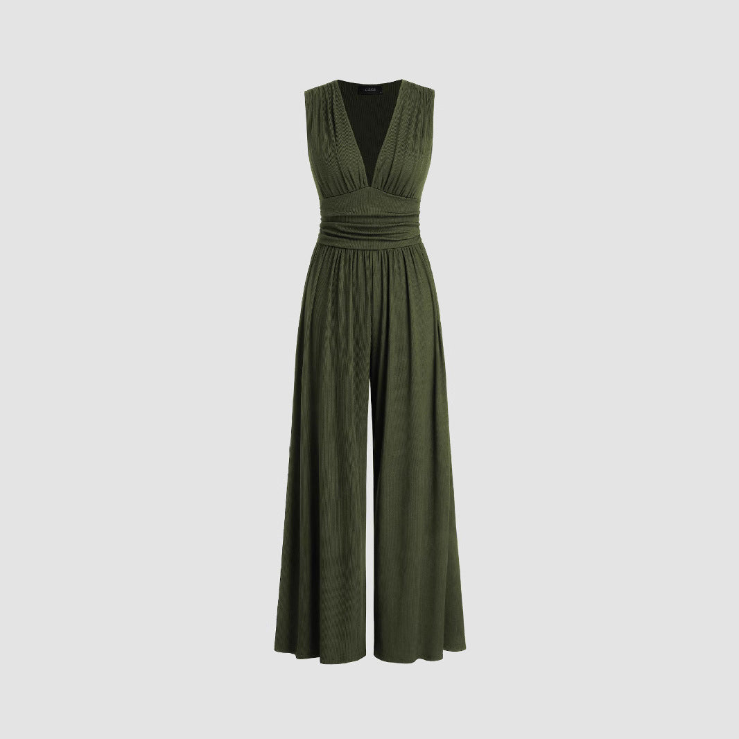 Chic Ruffled Relaxed Jumpsuit