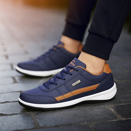 Comfortable Men's Lace-Up Running Shoes with Grip Soles