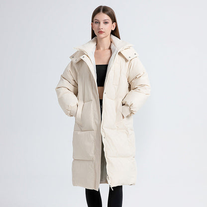 Warm Hooded Down Winter Jacket