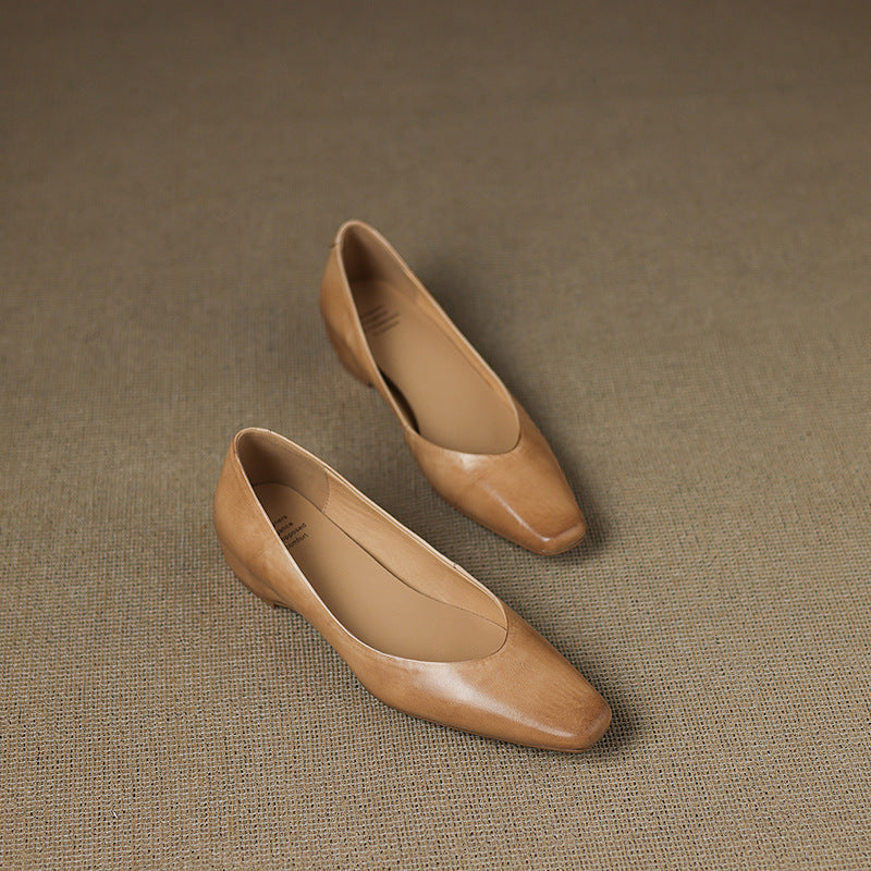 Real Leather Ballet Shoes