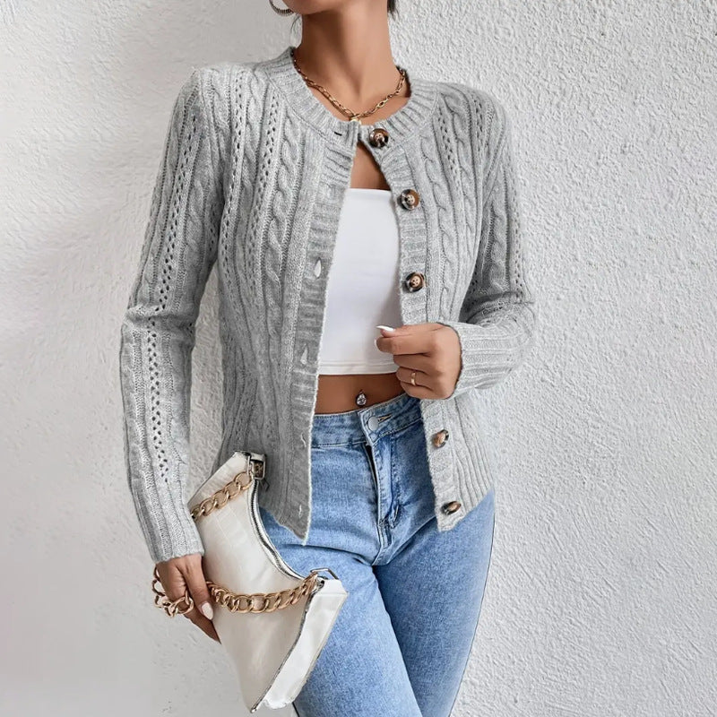 Soft Women's Knit Button Front Cardigan Sweater
