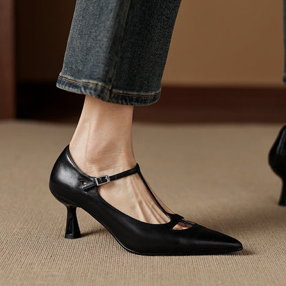 Authentic Real Leather High Heels
