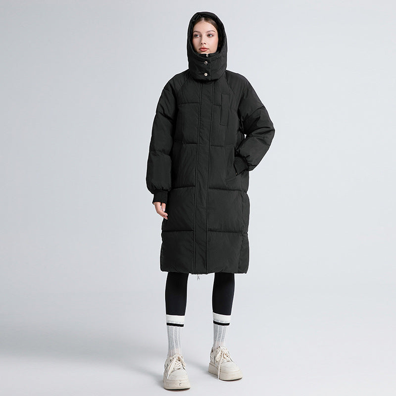 Warm Hooded Down Winter Jacket