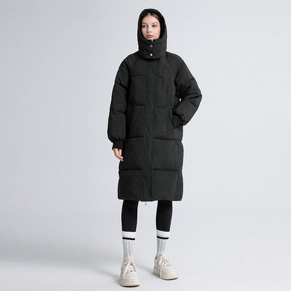 Warm Hooded Down Winter Jacket