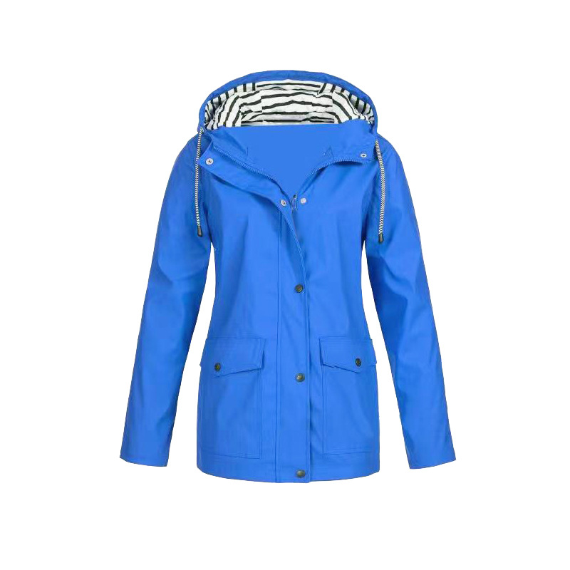 Waterproof Hooded Rain Jacket for Women