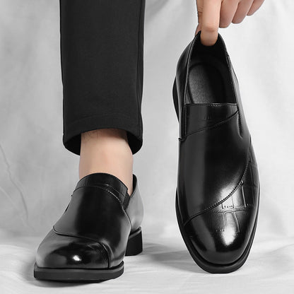 Sparkling Leather Slip On Shoes