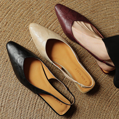 Authentic Leather Mule Shoes