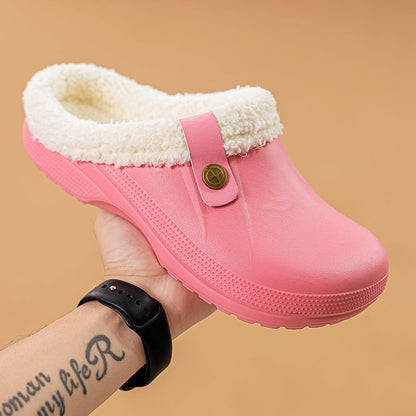Cozy Fleece Lined Snow Clogs – Comfortable Slip On Boots