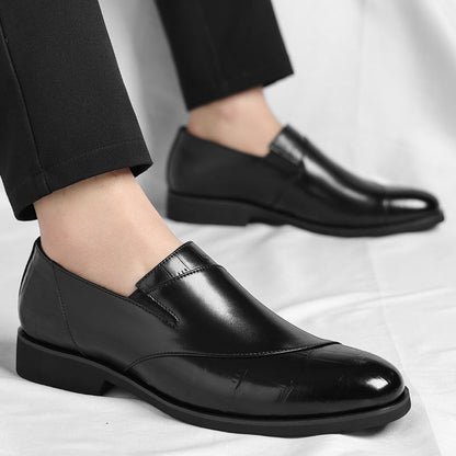 Sparkling Leather Slip On Shoes