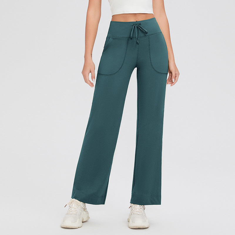 Comfortable High Waist Wide Leg Trousers