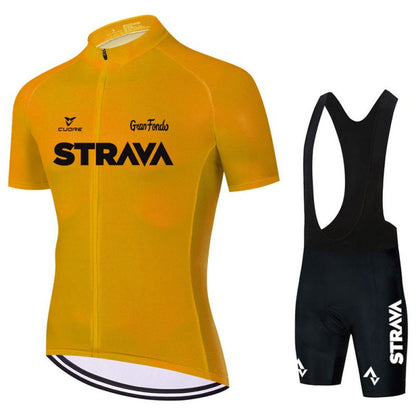 Men's Pro Cycling Jersey and Shorts Performance Set