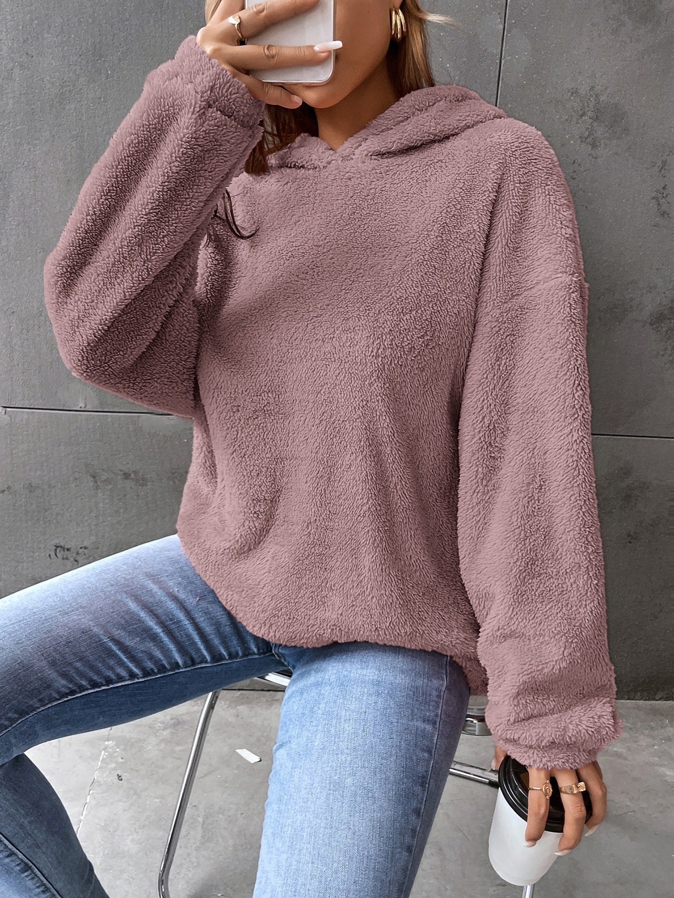 Soft Women's Fleece Hooded Sweatshirt