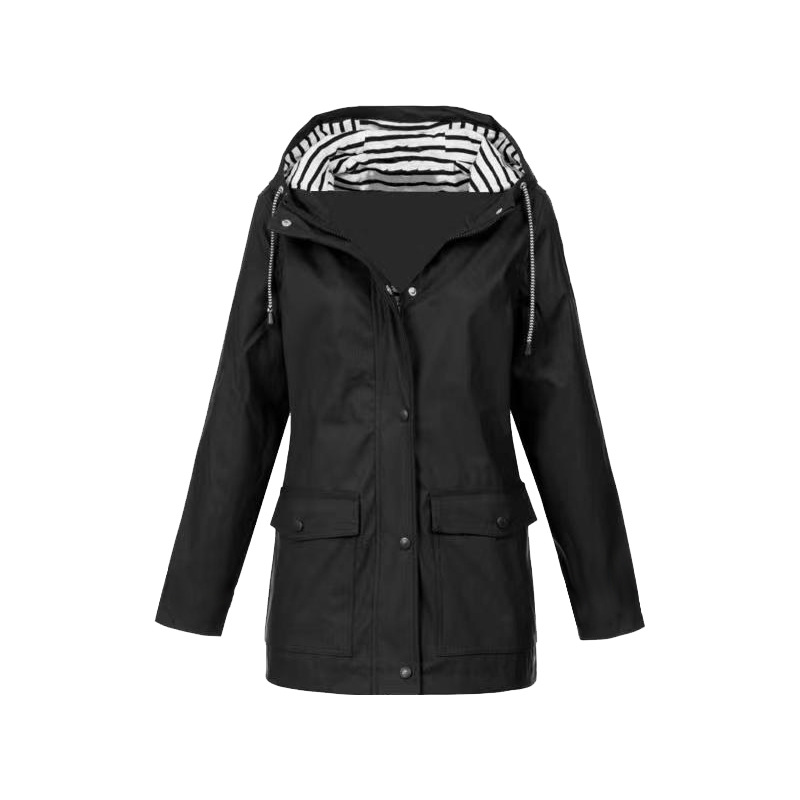 Waterproof Hooded Rain Jacket for Women