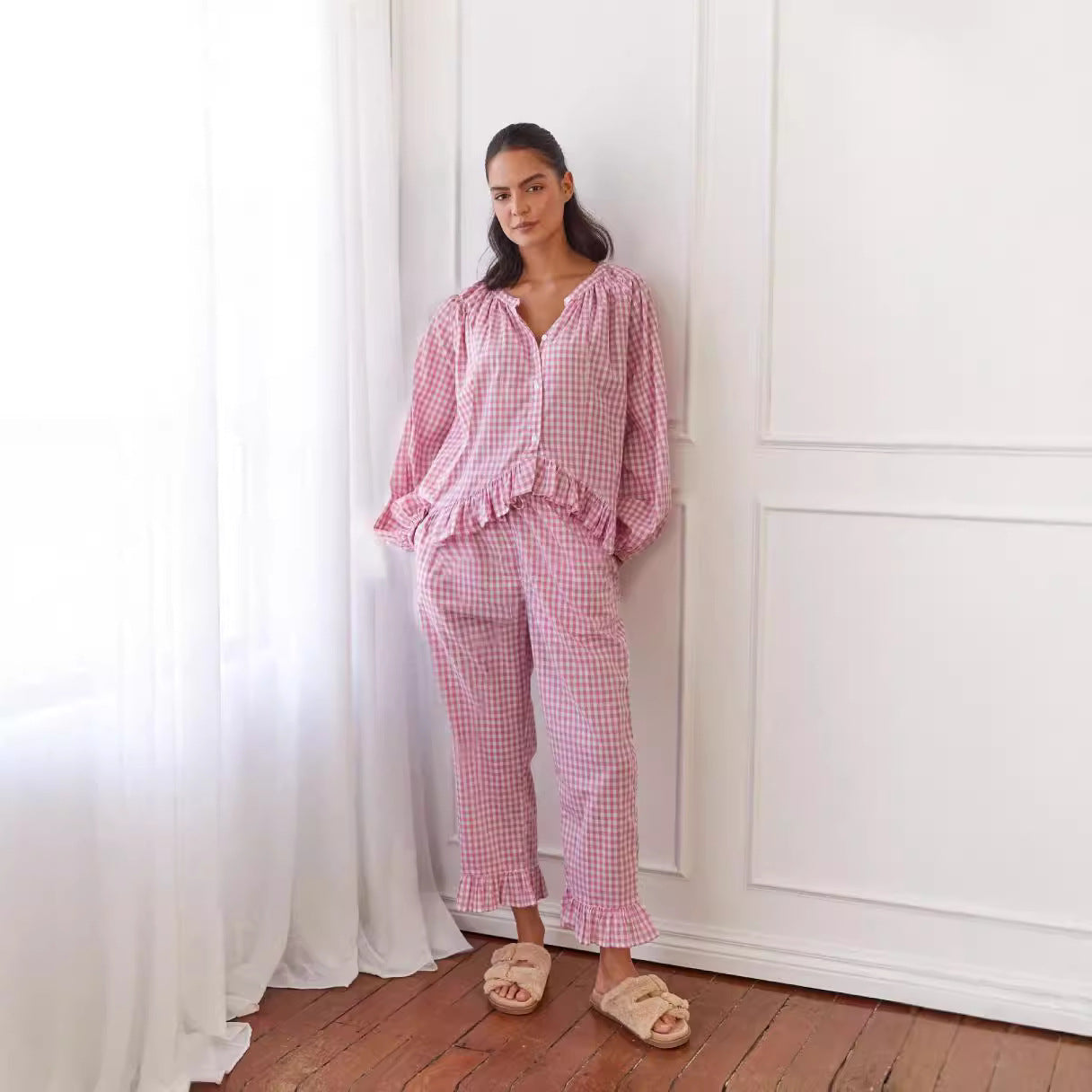 Pretty Top and Wide Leg Pants Set - OutfitLondon