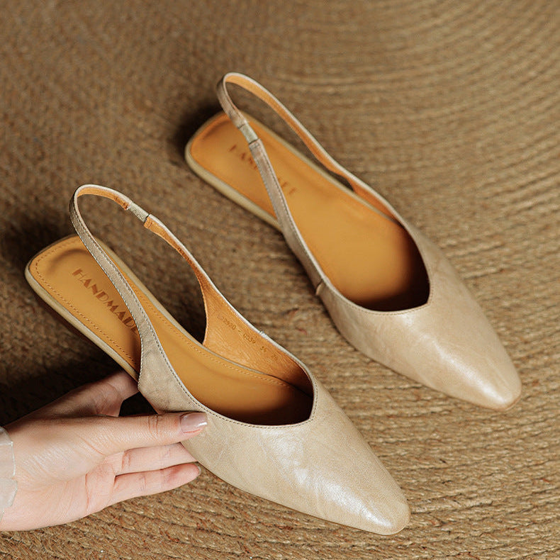Authentic Leather Mule Shoes