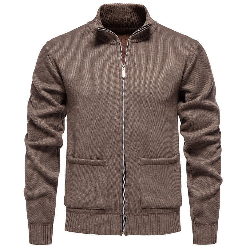 Versatile Zip Up Cardigan with Pockets