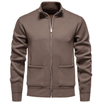 Versatile Zip Up Cardigan with Pockets