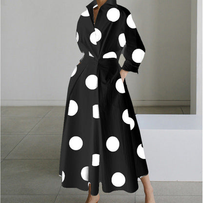 Chic V Neck Maxi Dress with Wrap Front Detail