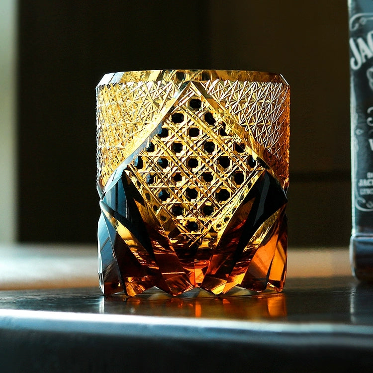 Premium Etched Whiskey Glass Gift Set in Wood Box - OutfitLondon