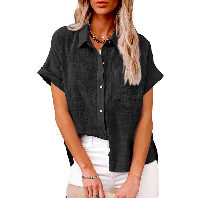 Soft Relaxed Fit Women's Button Down Shirt