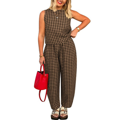Comfortable Relaxed 2 Piece Sleeveless Loungewear Set