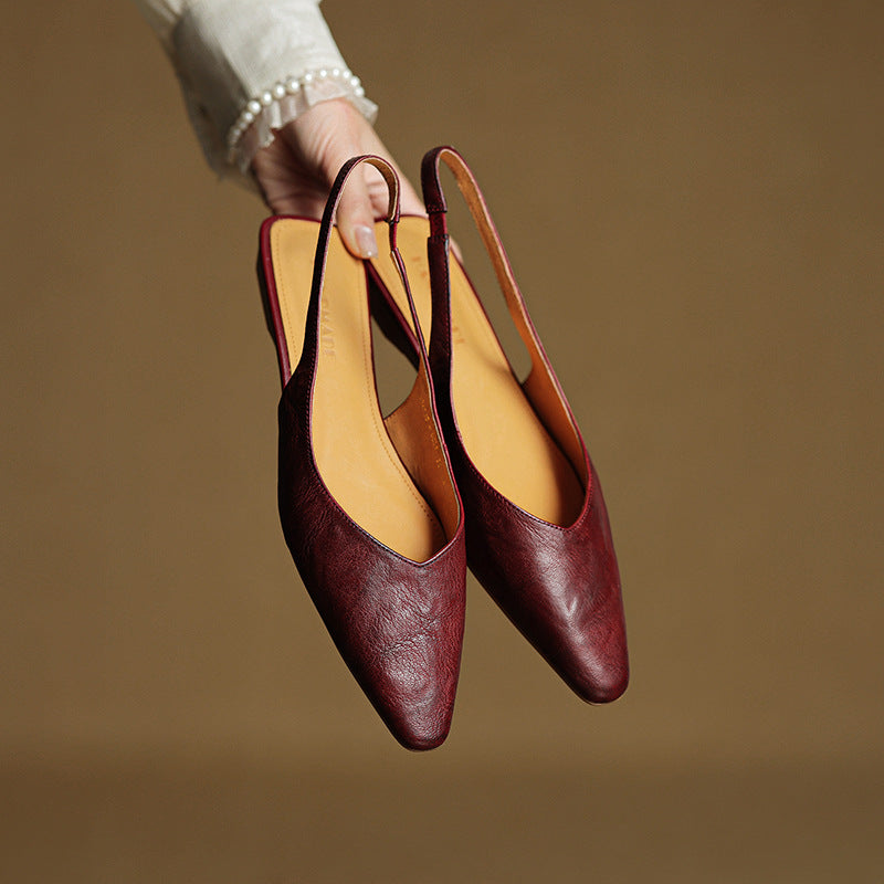 Authentic Leather Mule Shoes