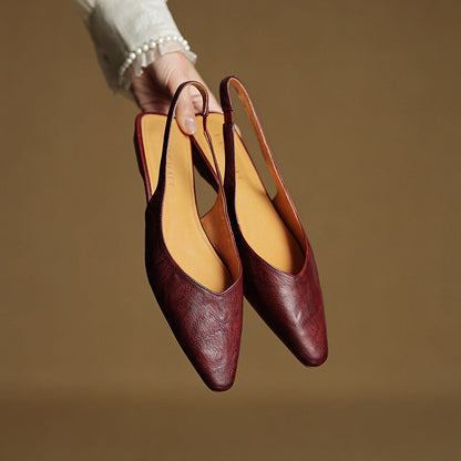 Authentic Leather Mule Shoes