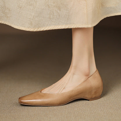 Real Leather Ballet Shoes