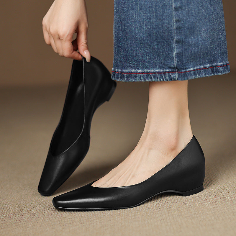 Real Leather Ballet Shoes