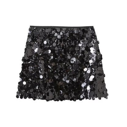 Glittering Party Sequin Mini Skirt