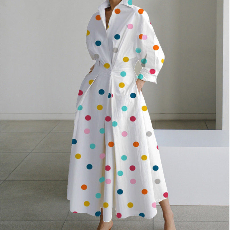 Chic V Neck Maxi Dress with Wrap Front Detail