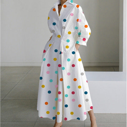 Chic V Neck Maxi Dress with Wrap Front Detail