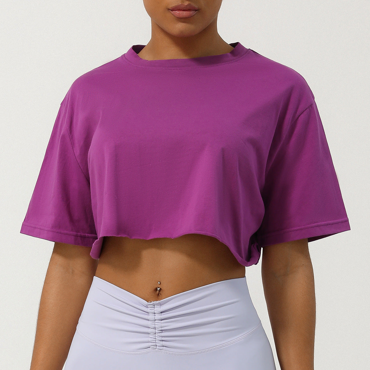 Comfortable Casual Cropped T-Shirt