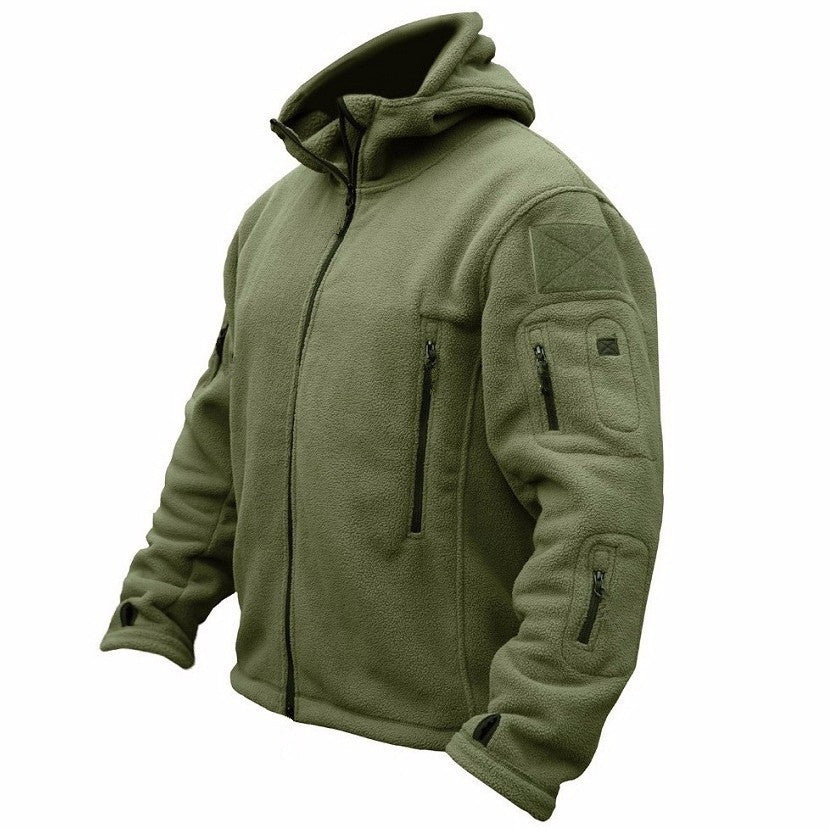 Warm Fleece Hoodie with Adjustable Fit and Pockets
