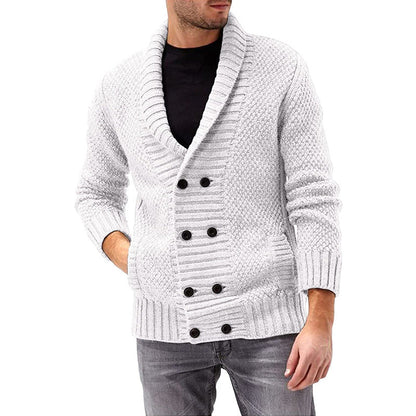 Classic Two Button Front Knit Cardigan